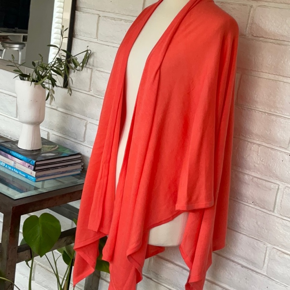 NWT Ann Taylor Coral Orange Shrug